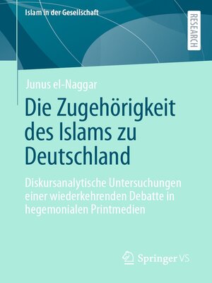 cover image of Die Zugehörigkeit des Islams zu Deutschland